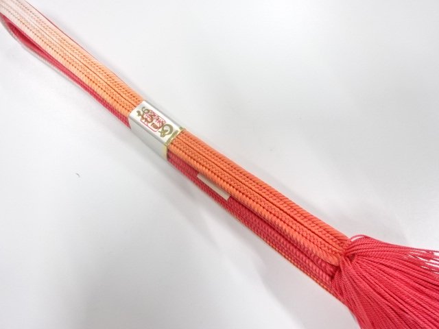 未使用品　正絹　撚り房　手組帯締め